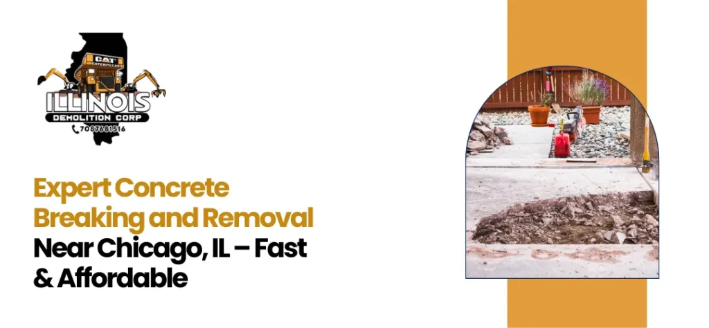 Concrete breaking and removal near