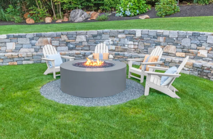 Backyard Fire Pit Installation