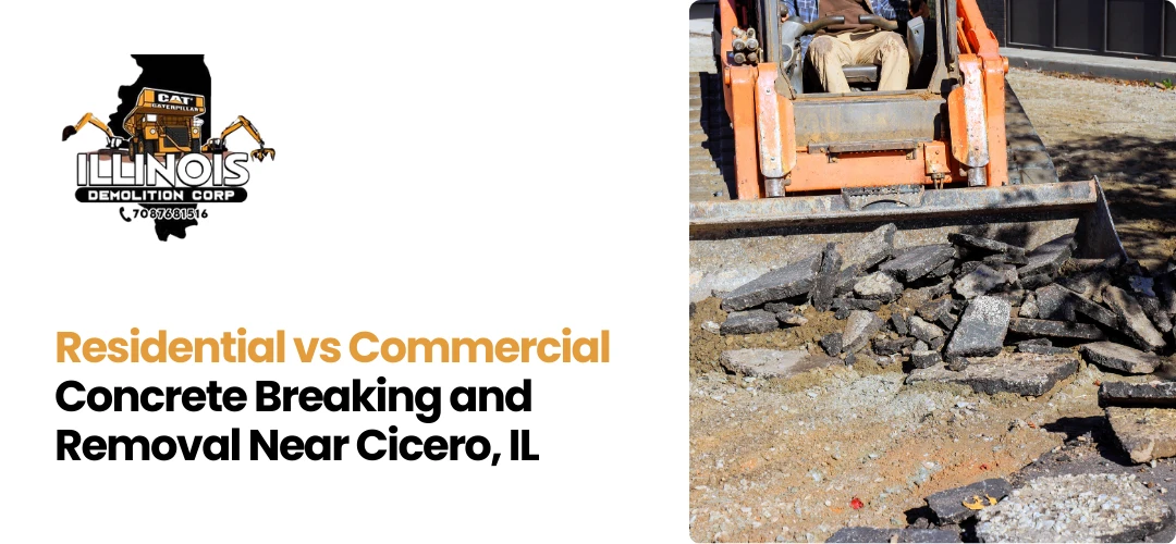 Read more about the article Commercial Concrete Breaking and Removal Near Cicero, IL