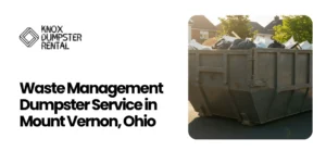 Waste Management Dumpster Service