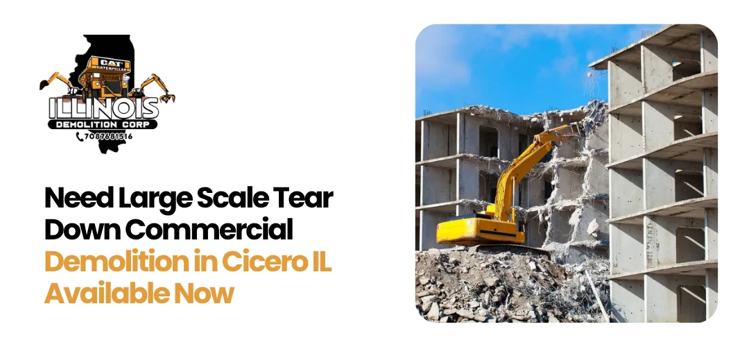 Read more about the article Large Scale Tear Down Commercial Demolition in Cicero IL