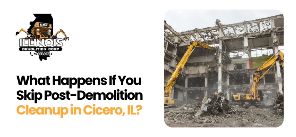 Post-demolition cleanup services Cicero, IL