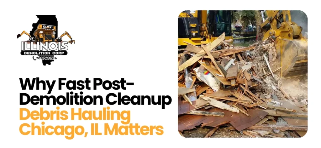 Post-Demolition Cleanup Debris Hauling Chicago IL